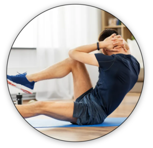 Doing regular exercise