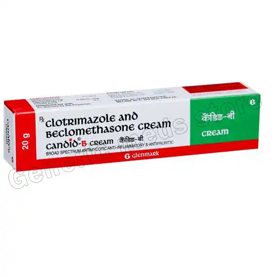 Candid B Cream 20 Gm (Clotrimazole/Beclometasone)
