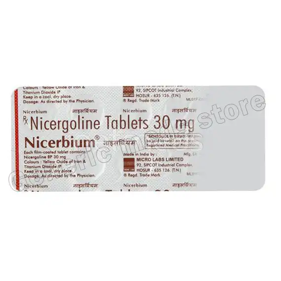 Cholergol 30 Mg (Nicergoline)