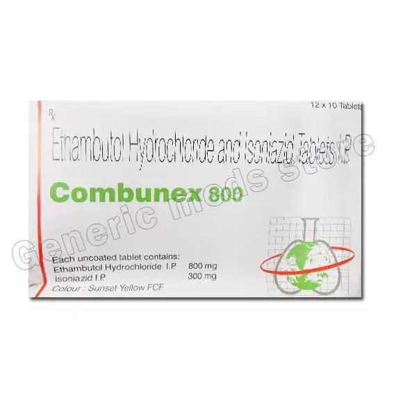 Combunex 800 Mg (Ethambutol/Isoniazid)