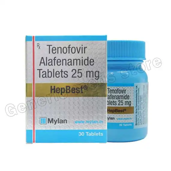 HepBest (Tenofovir Alafenamide) – 25 Mg HepBest (Tenofovir Alafenamide) – 25 Mg