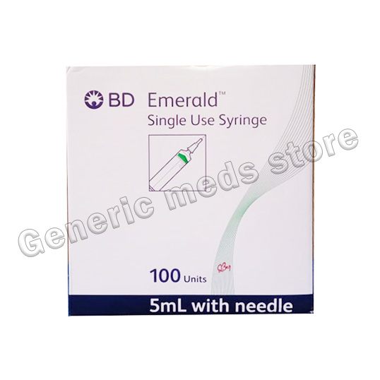 BD Emerald 5ml Syringe With Needle