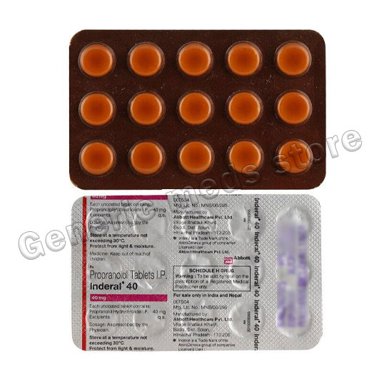 Propranolol 40 Mg USA